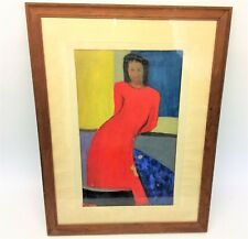 painting woman red dress for sale painting woman red dress for sale Ashley Falls