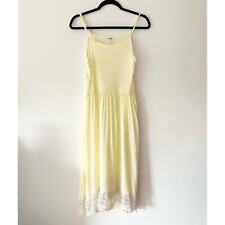 Vestido sin Mangas Free People Intimately Easy Amarillo Crochet Dobladillo Midi Talla XS segunda mano  Embacar hacia Argentina