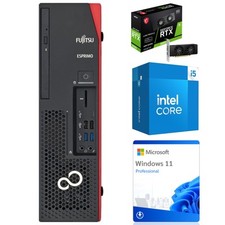 KOMPUTER GAMINGOWY FUJITSU D738 DESKTOP i5-8400 16GB 256GB RTX 3050 W11P KL A na sprzedaż  PL