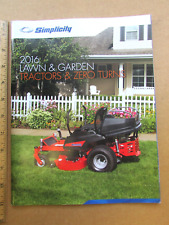 Simplicity 2016 lawn for sale  Johnstown