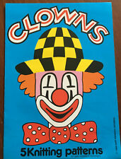 Knitting pattern clowns for sale  MIDDLESBROUGH