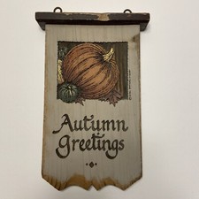 Wooden autumn greetings for sale  Sandwich