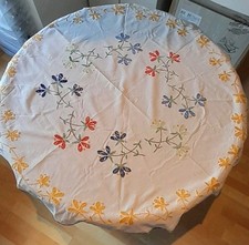 Runde tischdecke stickerei gebraucht kaufen  Neulußheim