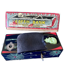 Vintage coffin bank d'occasion  Expédié en Belgium