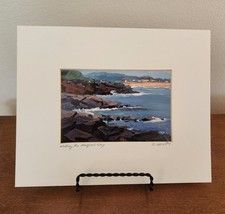 Usado, Tapete Beth Ellis ASSINADO Litho/Impressão "Walking The Marginal Way" Tamanho 8"×10"  comprar usado  Enviando para Brazil