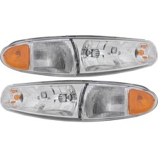 Farol esquerdo e direito para Buick Century 1997-2005 halogênio com lâmpada de canto comprar usado  Enviando para Brazil