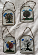 Vintage glasfensterbilder set gebraucht kaufen  Stötten