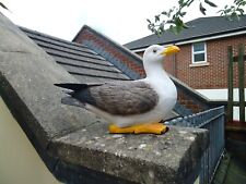 Usado, Estatueta de gaivota em tamanho real modelo barco náutico praia gaivota marinha pássaro jardim casa comprar usado  Enviando para Brazil