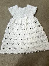 Hand crochet christening for sale  BIRMINGHAM