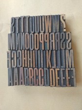 Vintage wooden letterpress for sale  LONDON