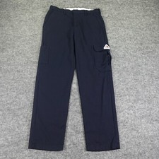 Calça masculina BULWARK FR 34 azul leve carga resistente a chamas construção, usado comprar usado  Enviando para Brazil