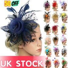 Feather hair fascinator for sale  UK