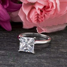 Moissanite solitaire engagemen for sale  Jamaica