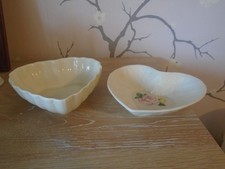 Heart shaped belleek for sale  HUNTINGDON