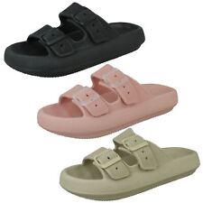 Sandálias femininas spot on fivela dupla ajuste largo mula verão F0R0397 comprar usado  Enviando para Brazil