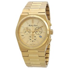 Relógio masculino Mathey-Tissot Zeus cronógrafo quartzo mostrador dourado H118CHPDI comprar usado  Enviando para Brazil