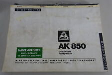 Teilekatalog ersatzteilliste a gebraucht kaufen  Jever