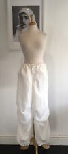 Parachute trousers white for sale  LONDON