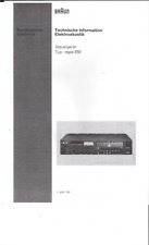 Braun service manual gebraucht kaufen  Salzgitter