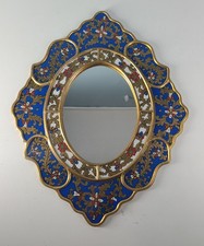 Espelho de vidro pintado de ouro azul peruano para decoração de arte de parede  comprar usado Espelho de vidro pintado de ouro azul peruano para decoração de arte de parede  comprar usado  Enviando para Brazil