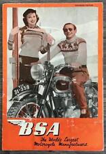 Bsa motorcycle range for sale  LEICESTER