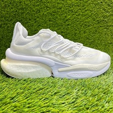 Tênis de corrida Adidas Alphaboost V1 masculino tamanho 10 branco atlético caminhada, usado comprar usado  Enviando para Brazil