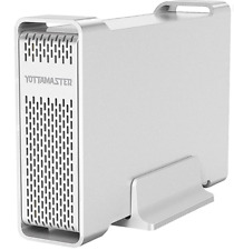 Gabinete de disco duro de aluminio USB3.1 tipo C 3.5" con disco duro de 4 TB instalado segunda mano  Embacar hacia Mexico