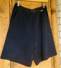 Shorts de caminhada ST. JOHN Sport By Marie cinza Santana malha azul marinho, feminino tamanho M comprar usado  Enviando para Brazil