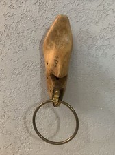 Molde/forma de sapato de madeira vintage suporte de toalha BoHo fazenda, academia escura comprar usado  Enviando para Brazil