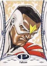 2014 Marvel Premier cartão de esboço base paralela #7 Falcon Bott comprar usado  Enviando para Brazil