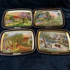 currier ives serving tray for sale  Morris