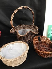 Wicker basket set for sale  READING