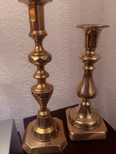 Antique brass candle for sale  WARE