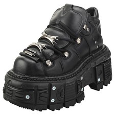 New Rock M-TANK106-C2 - Scarpe Piatto in Pelle Nero - 37 EU, używany na sprzedaż  Wysyłka do Poland