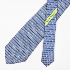 Usado, Gravata de seda Salvatore Ferragamo bola de golfe e bandeira azul celeste comprar usado  Enviando para Brazil
