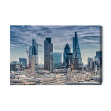 Używany, Obraz na płótnie Londyn Panorama Nowoczesna architektura  Premium Canvas na sprzedaż  PL