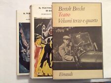 Brecht teatro volumi usato  Italia