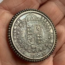 Silver victorian half for sale  LISKEARD
