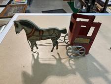 Carrinho de correio desenhado por cavalo Gibbs Toy Company por volta de 1890 funciona comprar usado  Enviando para Brazil