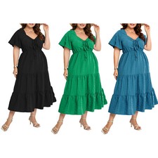 Usado, Vestido feminino férias praia família reunião plus size fantasia fotografia macio comprar usado  Enviando para Brazil