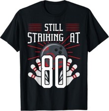 Camiseta festa de aniversário Still Striking At 80 boliche ~ Masculina XXL comprar usado  Enviando para Brazil