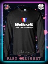 Usado, Nova camiseta masculina manga longa logotipo Wellcraft Boats camisetas americanas comprar usado  Enviando para Brazil