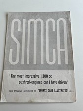 Simca 1.3 1300cc for sale  UK