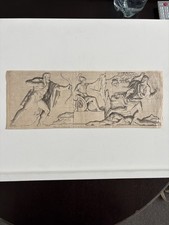 Gravura clássica antiga Hércules matando furos Calais e Zetes -boreades , usado comprar usado  Enviando para Brazil