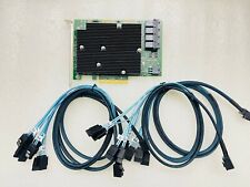 LSI SAS 9300-16I 12GB/S HBA BUS ADAPTADOR CARTÃO IT Modo 4*SFF-8643 Cabo SATA comprar usado  Enviando para Brazil