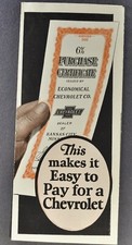 1926 chevrolet brochure for sale  Olympia