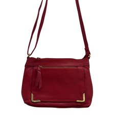 Usado, Bolsa tiracolo Great American Leather Works couro vermelho com zíper bolsa de bolso comprar usado  Enviando para Brazil