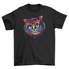Camiseta colorida de gato de Cheshire - ¡Puramente divertida! Estampado Unisex, Algodón Suave, Ideal f segunda mano  Embacar hacia Mexico