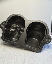 Molde de alumínio fundido Wilton 3D caveira bolo arroz panela crocante caveira festa de Halloween comprar usado  Enviando para Brazil