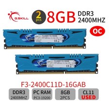 Memória SDRAM G.Skill ARES 16GB 2x8GB OC DDR3 2400MHz PC3-19200U CL11 240Pin, usado comprar usado  Enviando para Brazil